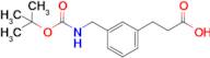 3-(3-(((tert-Butoxycarbonyl)amino)methyl)phenyl)propanoic acid