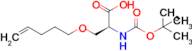 N-(tert-Butoxycarbonyl)-O-(pent-4-en-1-yl)-L-serine