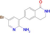 6-(2-Amino-5-bromopyridin-3-yl)-3,4-dihydroisoquinolin-1(2H)-one