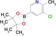 3-Chloro-2-methyl-5-(4,4,5,5-tetramethyl-1,3,2-dioxaborolan-2-yl)pyridine