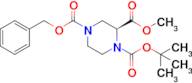 4-Benzyl 1-(tert-butyl) 2-methyl (S)-piperazine-1,2,4-tricarboxylate