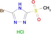 3-Bromo-5-(methylsulfonyl)-4H-1,2,4-triazole hydrochloride