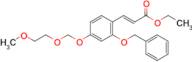 Ethyl (E)-3-(2-(benzyloxy)-4-((2-methoxyethoxy)methoxy)phenyl)acrylate