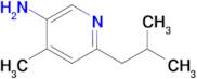6-Isobutyl-4-methylpyridin-3-amine