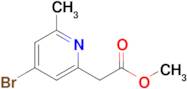 Methyl 2-(4-bromo-6-methylpyridin-2-yl)acetate