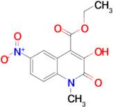 Ethyl 3-hydroxy-1-methyl-6-nitro-2-oxo-1,2-dihydroquinoline-4-carboxylate