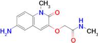 2-((6-Amino-1-methyl-2-oxo-1,2-dihydroquinolin-3-yl)oxy)-N-methylacetamide