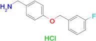 (4-((3-Fluorobenzyl)oxy)phenyl)methanamine hydrochloride