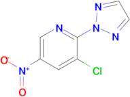 3-Chloro-5-nitro-2-(2H-1,2,3-triazol-2-yl)pyridine