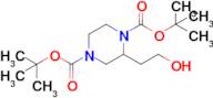 di-tert-Butyl 2-(2-hydroxyethyl)piperazine-1,4-dicarboxylate