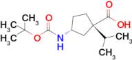 (1S,3R)-3-((tert-Butoxycarbonyl)amino)-1-isopropylcyclopentane-1-carboxylic acid