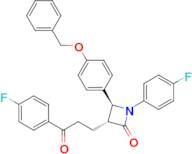 (3R,4S)-4-(4-(Benzyloxy)phenyl)-1-(4-fluorophenyl)-3-(3-(4-fluorophenyl)-3-oxopropyl)azetidin-2-one