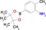 2-Methyl-5-(4,4,5,5-tetramethyl-1,3,2-dioxaborolan-2-yl)aniline