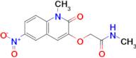 N-Methyl-2-((1-methyl-6-nitro-2-oxo-1,2-dihydroquinolin-3-yl)oxy)acetamide