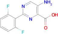 5-Amino-2-(2,6-difluorophenyl)pyrimidine-4-carboxylic acid