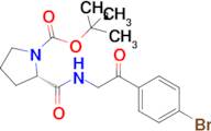 tert-Butyl (S)-2-((2-(4-bromophenyl)-2-oxoethyl)carbamoyl)pyrrolidine-1-carboxylate