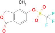 4-Methyl-1-oxo-1,3-dihydroisobenzofuran-5-yl trifluoromethanesulfonate