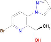 (R)-1-(6-Bromo-3-(1H-pyrazol-1-yl)pyridin-2-yl)ethan-1-ol