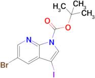 tert-Butyl 5-bromo-3-iodo-1H-pyrrolo[2,3-b]pyridine-1-carboxylate