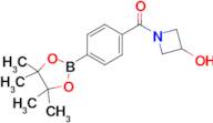 (3-Hydroxyazetidin-1-yl)(4-(4,4,5,5-tetramethyl-1,3,2-dioxaborolan-2-yl)phenyl)methanone