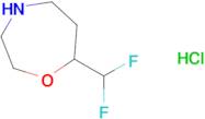 7-(Difluoromethyl)-1,4-oxazepane hydrochloride