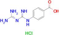 4-({[(diaminomethylidene)amino]methanimidoyl}amino)benzoic acid hydrochloride