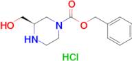 Benzyl (R)-3-(hydroxymethyl)piperazine-1-carboxylate hydrochloride