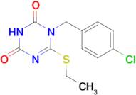 1-(4-Chlorobenzyl)-6-(ethylthio)-1,3,5-triazine-2,4(1H,3H)-dione
