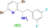 (S)-1-(3,6-Dibromopyridin-2-yl)-2-(3,5-difluorophenyl)ethan-1-amine hydrochloride