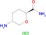 (2S,5R)-5-Aminotetrahydro-2H-pyran-2-carboxamide hydrochloride