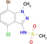 N-(7-Bromo-4-chloro-1-methyl-1H-indazol-3-yl)methanesulfonamide