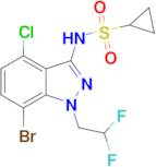 N-(7-Bromo-4-chloro-1-(2,2-difluoroethyl)-1H-indazol-3-yl)cyclopropanesulfonamide