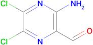 2-Pyrazinecarboxaldehyde, 3-amino-5,6-dichloro-