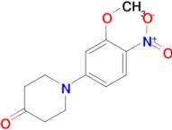 1-(3-methoxy-4-nitrophenyl)piperidin-4-one