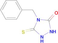 4-(Phenylmethyl)-5-thioxo-1,2,4-triazolidin-3-one