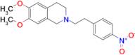 1,2,3,4-tetrahydro-6,7-dimethoxy-2-[2-(4-nitrophenyl)ethyl]-Isoquinoline