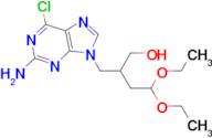 2-((2-Amino-6-chloro-9H-purin-9-yl)methyl)-4,4-diethoxybutan-1-ol