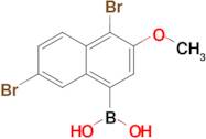 4,7-Dibromo-3-methoxynaphthalene-1-boronic acid