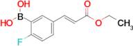 (E)-5-(2-Ethoxycarbonylethen-1-yl)-2-fluorophenylboronic acid