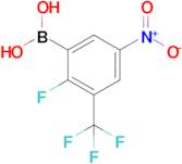 2-Fluoro-5-nitro-3-(trifluoromethyl)phenylboronic acid