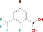 5-Bromo-2-fluoro-3-trifluoromethylphenylboronic acid