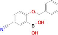 2-(Benzyloxy)-5-cyanophenylboronic acid