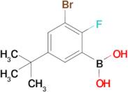 3-Bromo-5-t-butyl-2-fluorophenylboronic acid