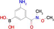 3-Amino-5-[methoxy(methyl)carbamoyl]phenylboronic acid