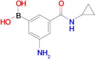 3-Amino-5-(cyclopropylcarbamoyl)phenylboronic acid
