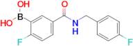 2-Fluoro-5-(4-fluorobenzylcarbamoyl)benzeneboronic acid