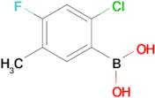 2-Chloro-4-fluoro-5-methylphenylboronic acid