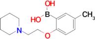 (5-Methyl-2-[2-(piperidin-1-yl)ethoxy]phenyl)boranediol