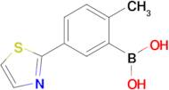 2-Methyl-5-(thiazol-2-yl)phenylboronic acid