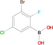 3-Bromo-5-chloro-2-fluorophenylboronic acid